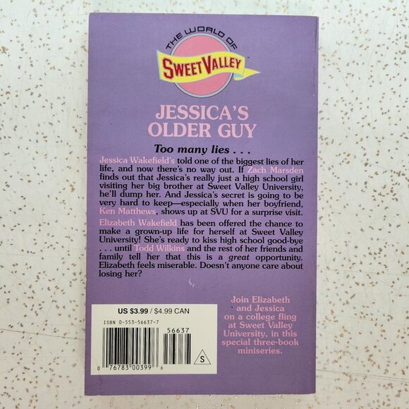 Sweet Valley High # 119 Jessica's Older Guy - Picture 2 of 5